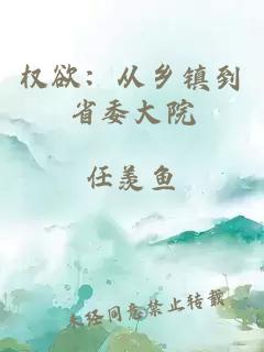 权欲：从乡镇到省委大院